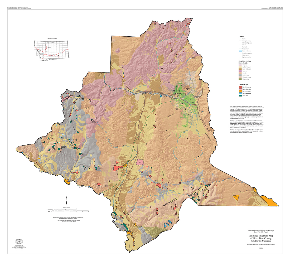 Geologic map and geohazard assessment of Silver